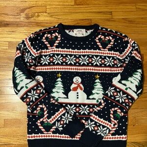 Daisys Boutique Navy Festive Snowman Sweater